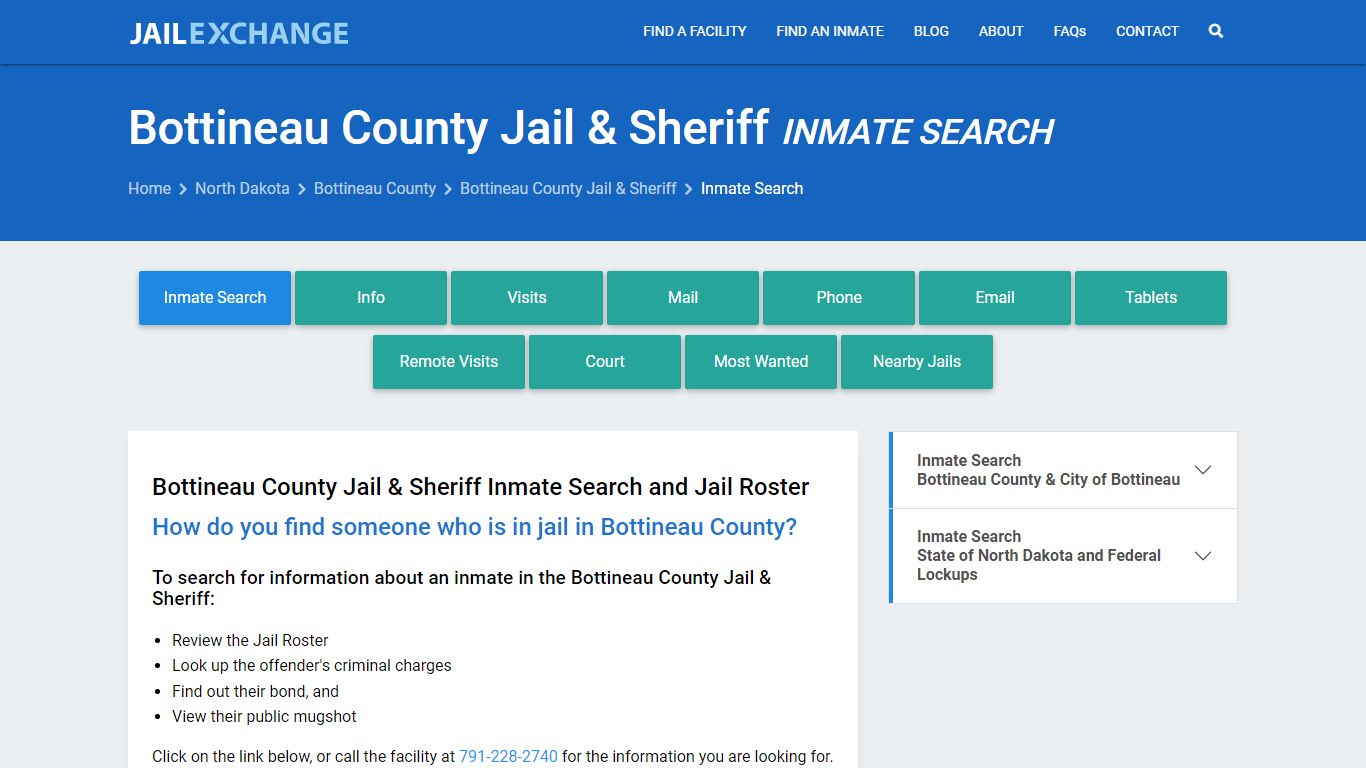 Bottineau County Jail & Sheriff Inmate Search - Jail Exchange