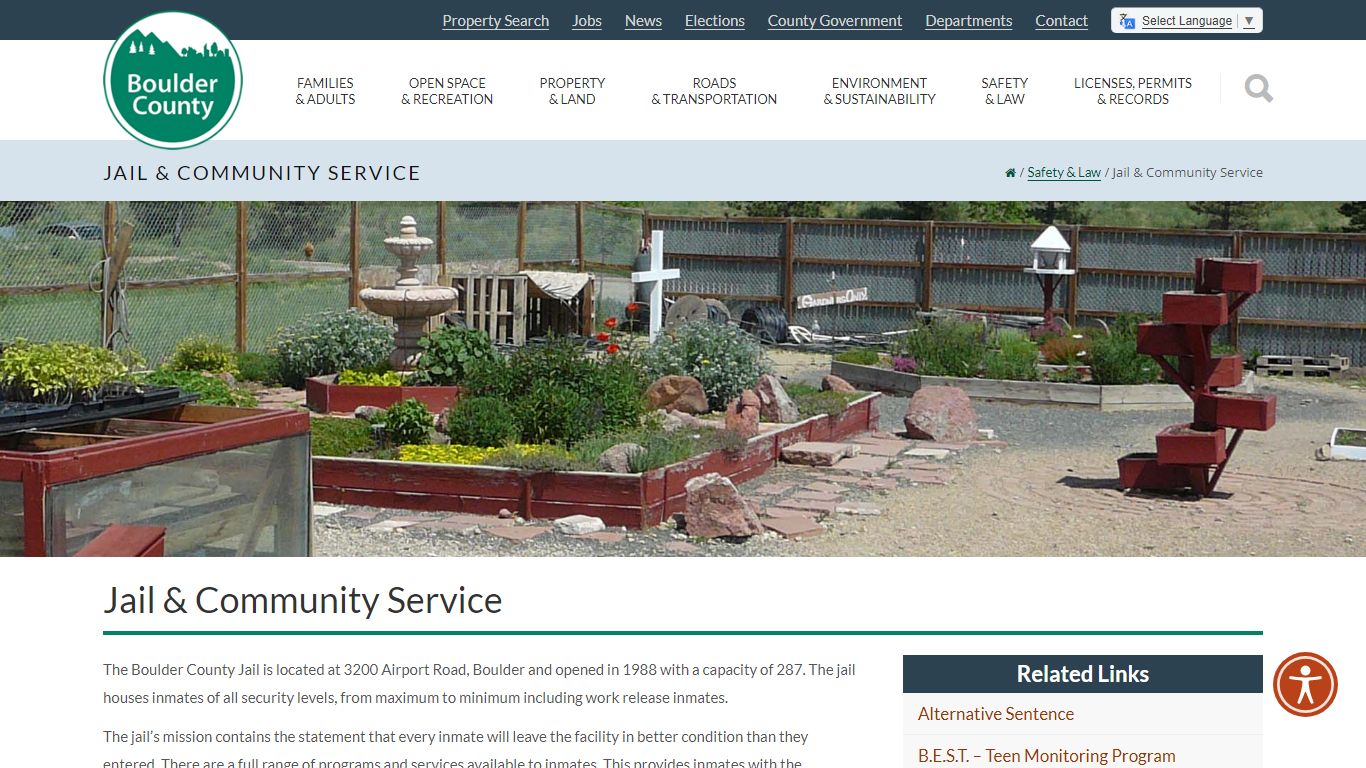 Jail & Community Service - Boulder County