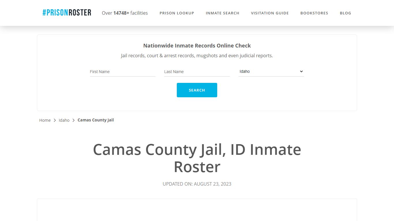 Camas County Jail, ID Inmate Roster - Prisonroster