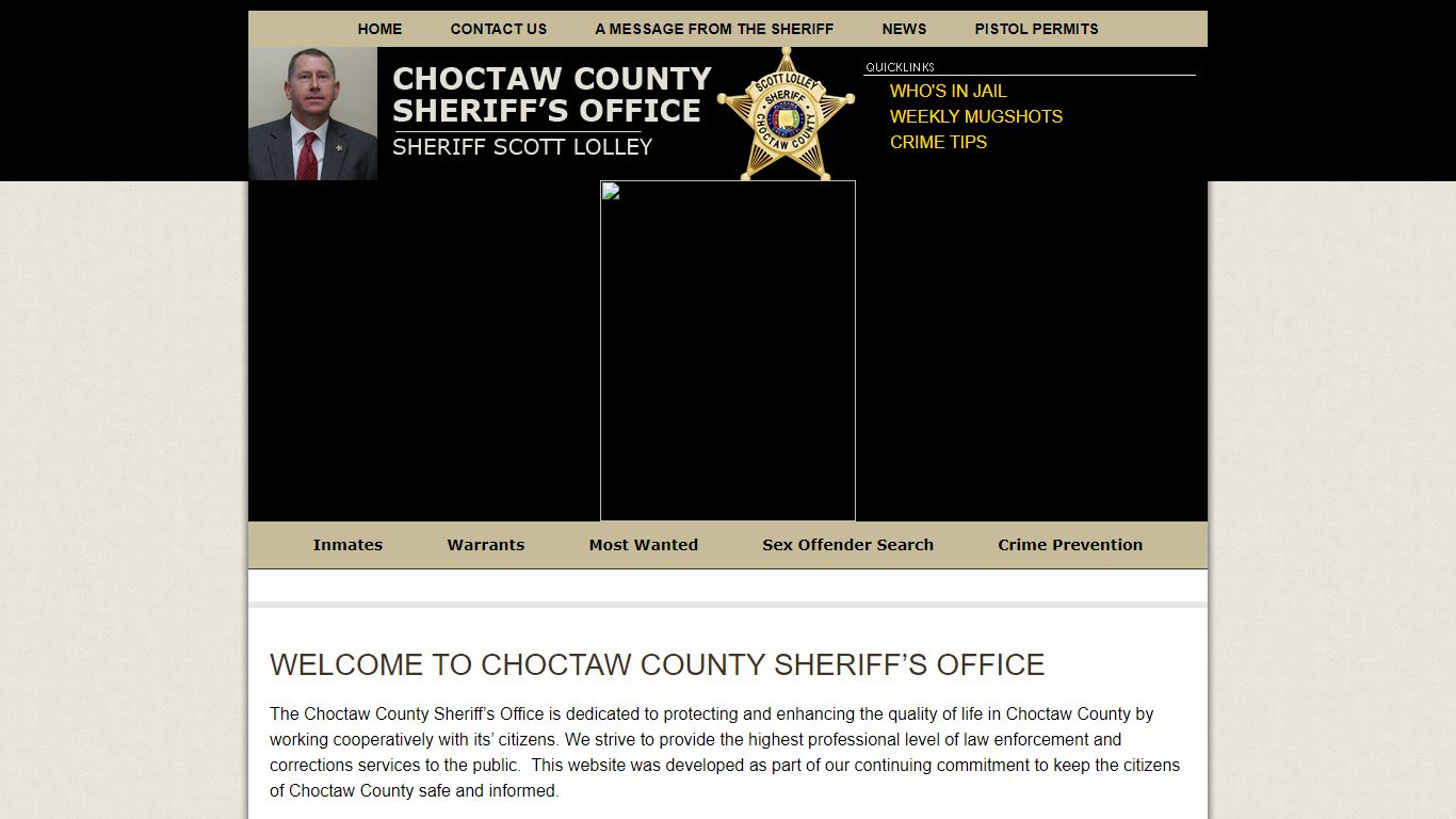 Welcome to Choctaw County Sheriff’s Office