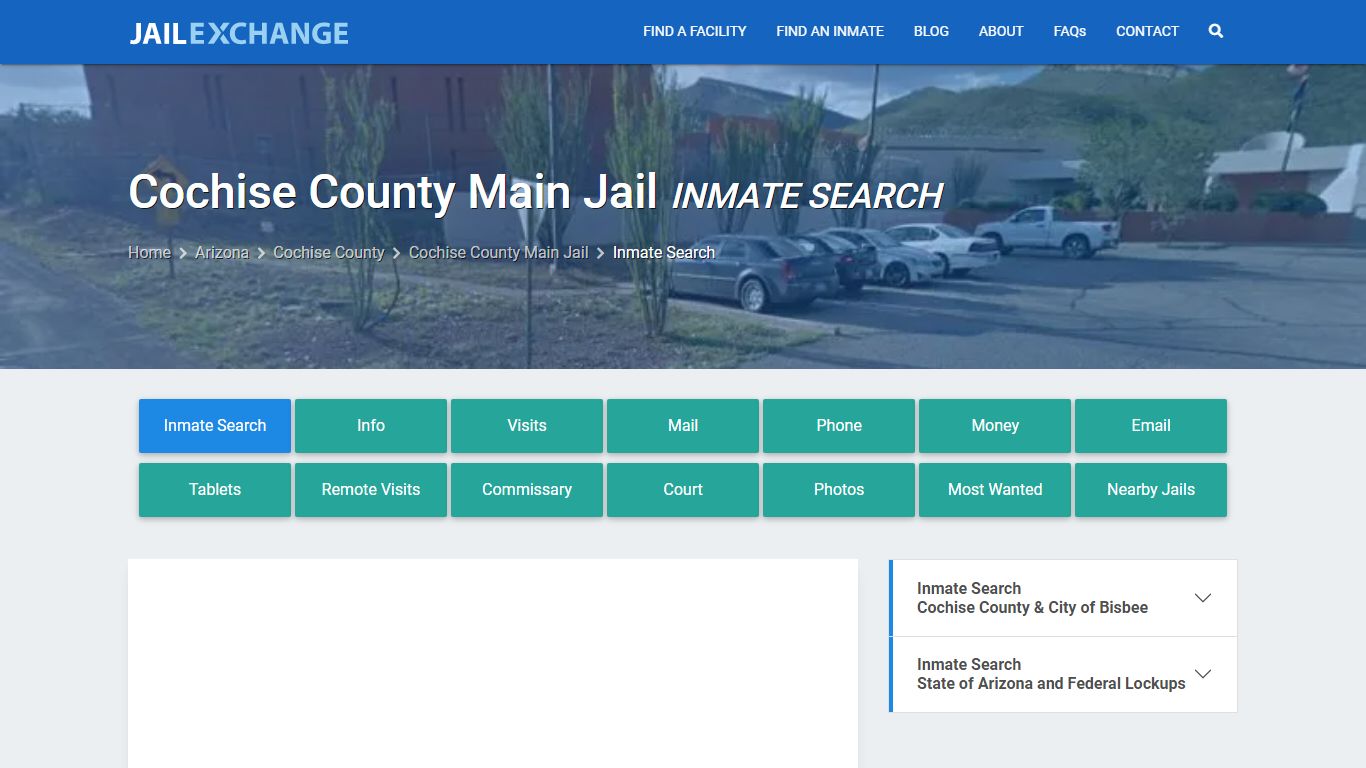 Inmate Search: Roster & Mugshots - Cochise County Main Jail, AZ