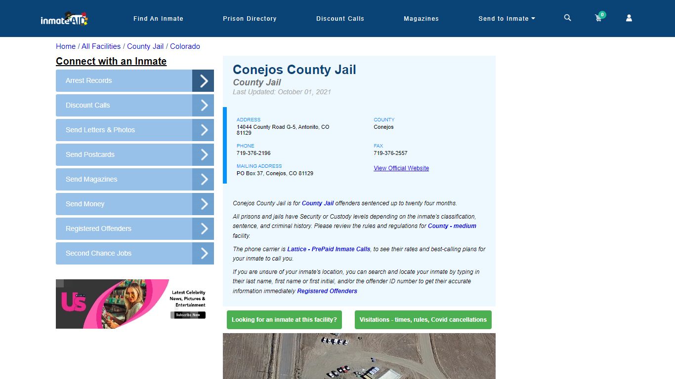 Conejos County Jail - Inmate Locator - Antonito, CO
