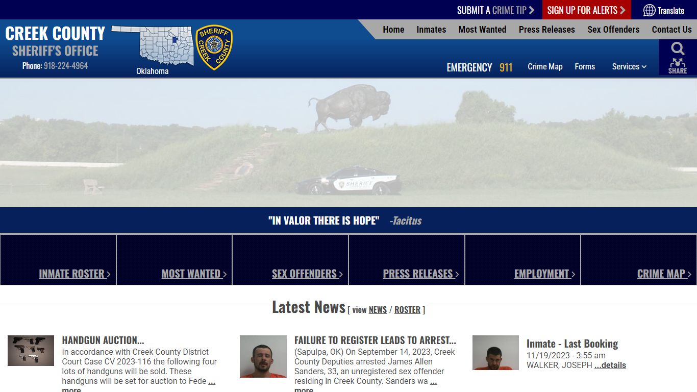 Inmate Roster - Current Inmates Booking Date Descending - Creek County ...