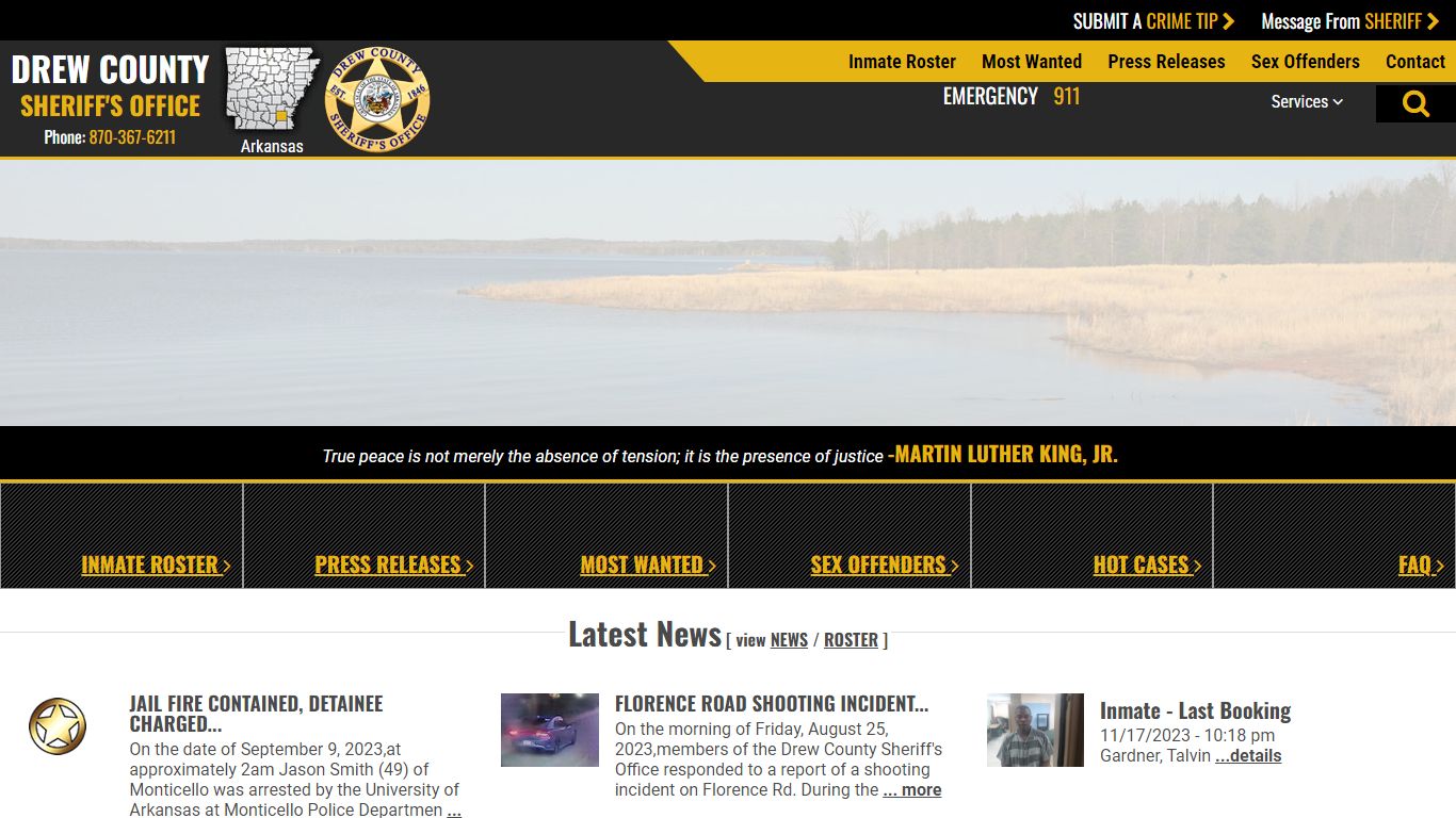 Inmate Roster (104) - Drew County Sheriff AR