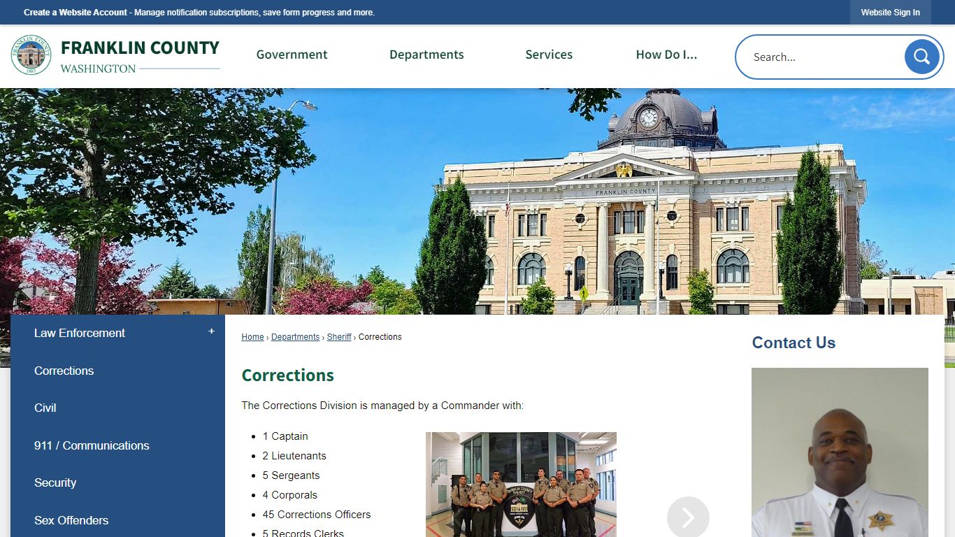 Corrections | Franklin County, WA