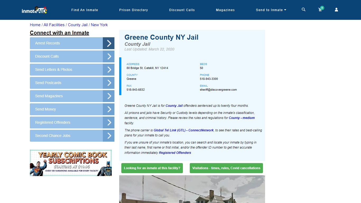 Greene County NY Jail - Inmate Locator - Catskill, NY