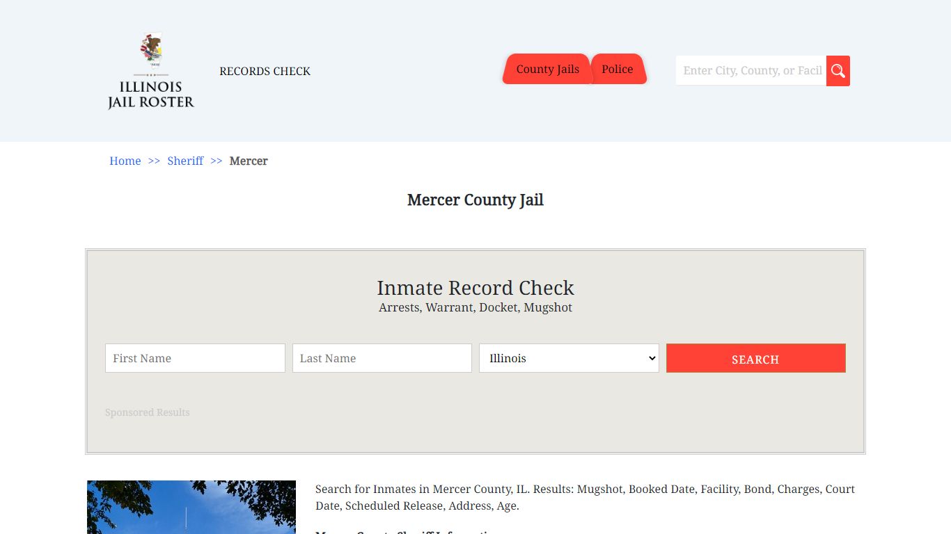 Mercer County Jail | Jail Roster Search
