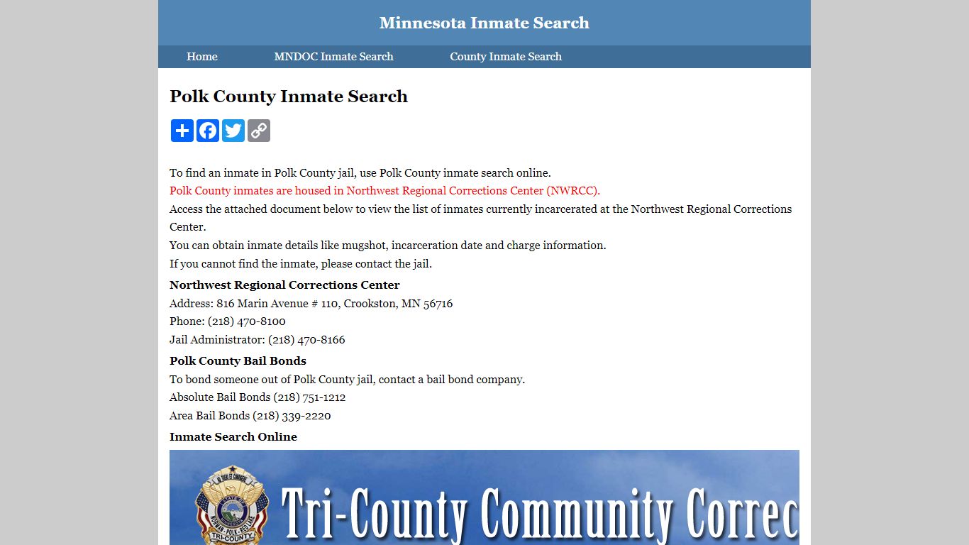 Polk County Inmate Search