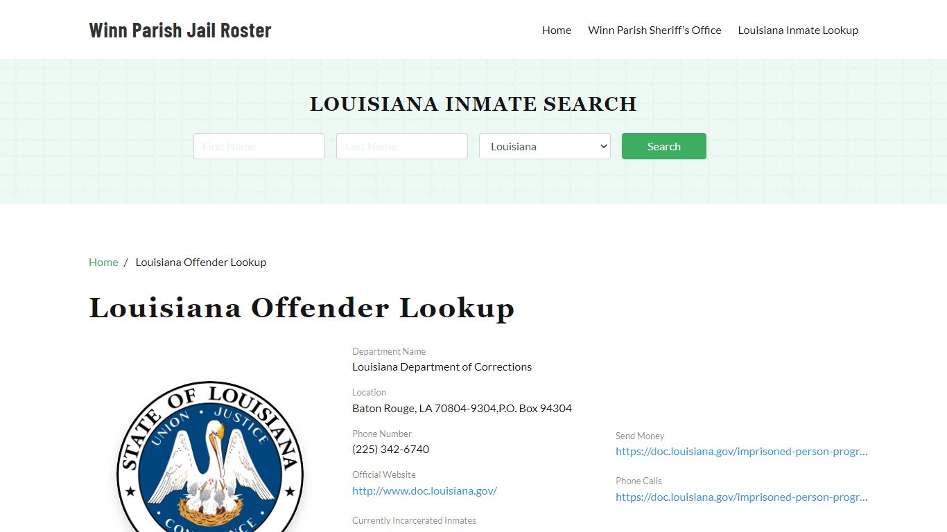 Louisiana Inmate Search, Jail Rosters